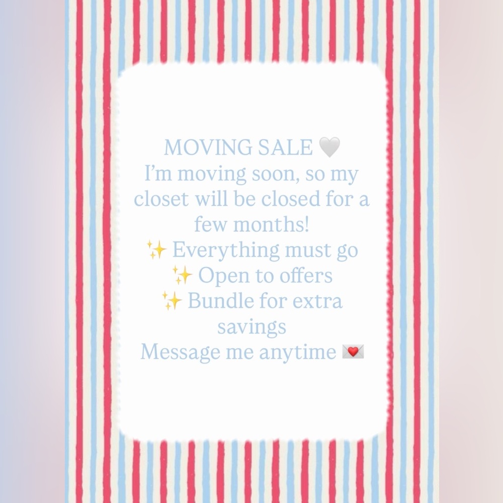 Moving Sale